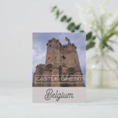 ゲントベルギーGravensteen城の旅行写真 ポストカード (スタンド正面)