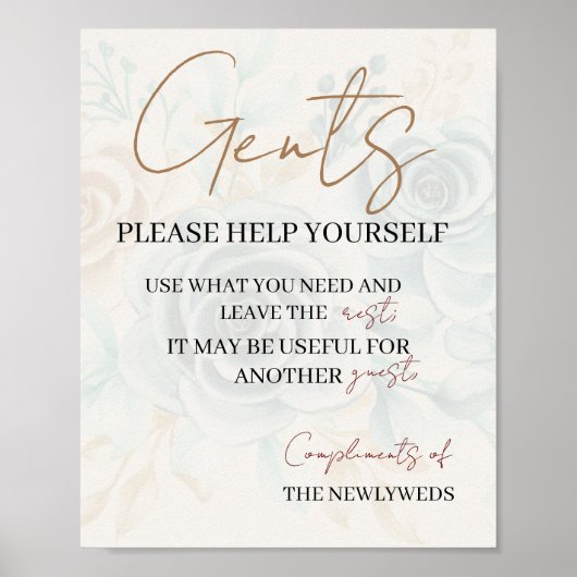 ゲント救済はお結婚手洗いバスケット ポスター (正面)