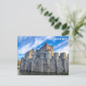 ゲント・ベルギー・フランドル城の旅行写真 ポストカード (スタンド正面)