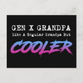 ゲンXおじいちゃん普通のおじいさんみたいだけどクール ポストカード (正面)