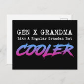 ゲンXおばあちゃんは普通のおばあちゃんみたいだけどクール ポストカード (正面/裏面)
