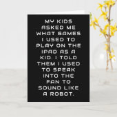 ゲンX対ゲンZミームロボットジョーク カード (黄色い花)