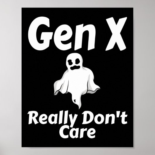 ゲンX本当にハロウィン気にの幽霊フーおもしろいモ ポスター (正面)