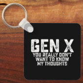 ゲンX本当に私の考えを知りたくない キーホルダー (正面)