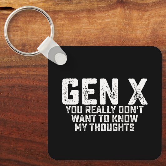 ゲンX本当に私の考えを知りたくない キーホルダー (正面)