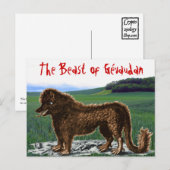 ゲヴォーダン葉書のビースト ポストカード (正面/裏面)