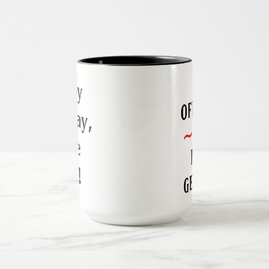 ゲーおもしろいザー50th誕生日マグカップ マグカップ (中央)