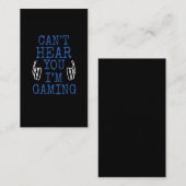 ゲーおもしろいム中毒のゲーマーの子供用ヘッドセットおもしろい 名刺 (正面/裏面)