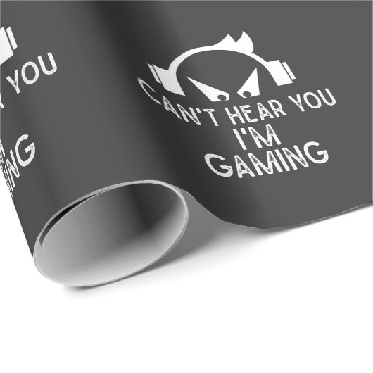 ゲーおもしろいム中毒のゲーマー、子供用ヘッドセットユーモア ラッピングペーパー (ロールコーナー)