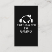 ゲーおもしろいム中毒のゲーマー、子供用ヘッドセットユーモア 名刺 (正面)
