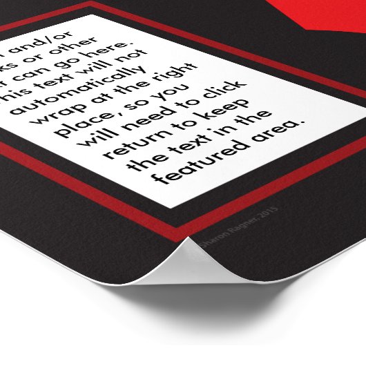 ゲージとしての赤いリボン ポスター (角)