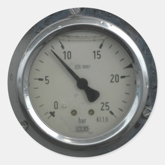 ゲージのシール ラウンドシール (正面)