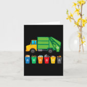 ゲージトラック再利用リサイクルごみ収集地田 カード (黄色い花)