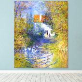 ゲーズインザクリーククロードモネファインアート キャンバスプリント (インサイチュ (ウッドフロア))