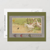 ゲーゼとシックヴィンテージイースター シーズンポストカード (正面/裏面)