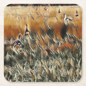 ゲーゼとダックロームアート スクエアペーパーコースター (正面)