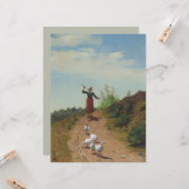 ゲーゼの群れを持ち帰る（Paul Peel著） カード (正面/裏面インサイチュ)