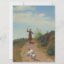 ゲーゼの群れを持ち帰る（Paul Peel著） カード