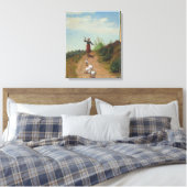 ゲーゼの群れを持ち帰る(Paul Peel著) キャンバスプリント (インサイチュ (寝室))