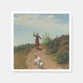 ゲーゼの群れを持ち帰る（Paul Peel著） スタンダードカクテルナプキン