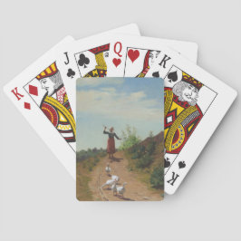 ゲーゼの群れを持ち帰る（Paul Peel著） トランプ