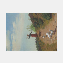 ゲーゼの群れを持ち帰る（Paul Peel著） ドアマット