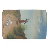 ゲーゼの群れを持ち帰る(Paul Peel著) バスマット (正面)