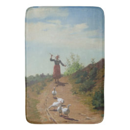 ゲーゼの群れを持ち帰る（Paul Peel著） バスマット