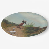 ゲーゼの群れを持ち帰る（Paul Peel著） ペーパープレート (アングル)