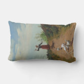 ゲーゼの群れを持ち帰る（Paul Peel著） ランバークッション (裏面)