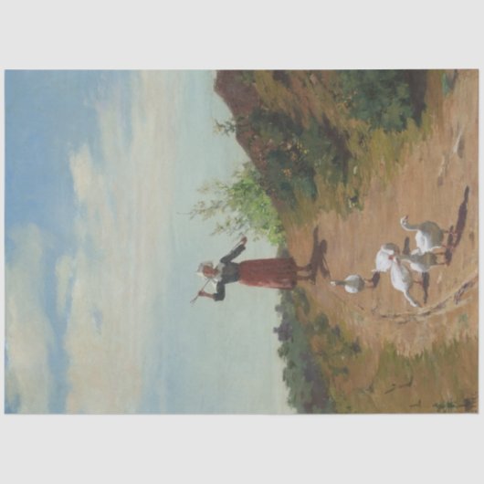 ゲーゼの群れを持ち帰る（Paul Peel著） 薄葉紙 (正面)