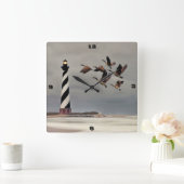 ゲーゼアットケープハッタラスライトハウス スクエア壁時計 (ホーム)