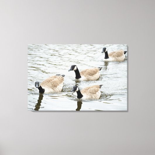 ゲーゼ泳ぎ キャンバスプリント (正面)