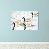 ゲーゼ泳ぎ キャンバスプリント (インサイチュ (ウッドフロア))