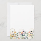 ゲーゼ男女兼用ベビーシャワー招待状 招待状 (裏面)