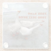 ゲーゼ白 ガラスコースター (裏面)