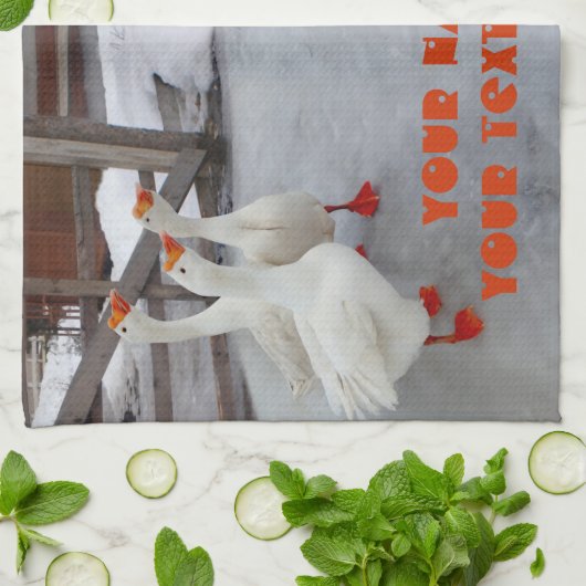 ゲーゼ白 キッチンタオル (折り畳み)