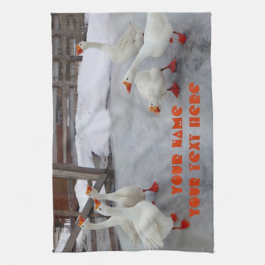 ゲーゼ白 キッチンタオル (縦)