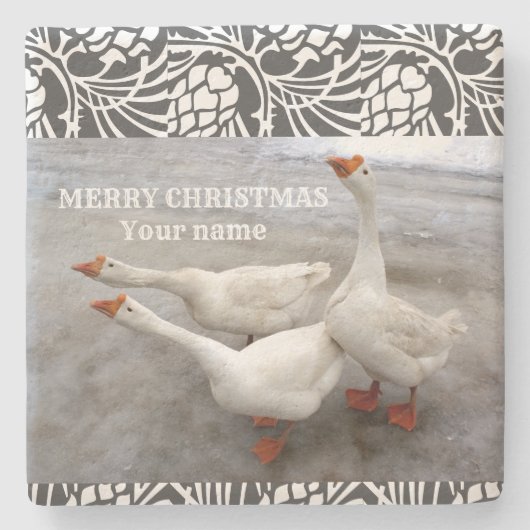 ゲーゼ白 ストーンコースター (正面)