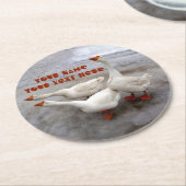 ゲーゼ白 ラウンドペーパーコースター (アングル)