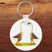 ゲーゼ：ブラウン中国の キーホルダー (正面)