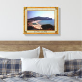 ゲータビーチヴィンテージフレーム キャンバスプリント (インサイチュ (寝室))