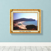 ゲータビーチヴィンテージフレーム キャンバスプリント (インサイチュ (ウッドフロア))