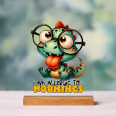 ゲーターアおもしろいルギーの朝のワードアート アクリルサイン (ニュートラル)