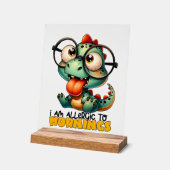 ゲーターアおもしろいルギーの朝のワードアート アクリルサイン (傾斜)