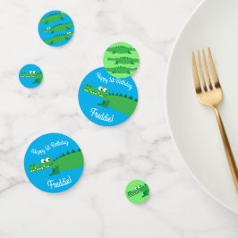 ゲーターアリゲーターワニKids 1st誕生日パーティー コンフェッティ