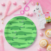 ゲーターアリゲーターワニKids 1st誕生日パーティー ペーパープレート (パーティー)