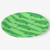 ゲーターアリゲーターワニKids 1st誕生日パーティー ペーパープレート (アングル)