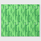 ゲーターアリゲーターワニKids 1st誕生日パーティー ラッピングペーパー (フラット)