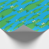 ゲーターアリゲーターワニKids 1st誕生日パーティー ラッピングペーパー (角)